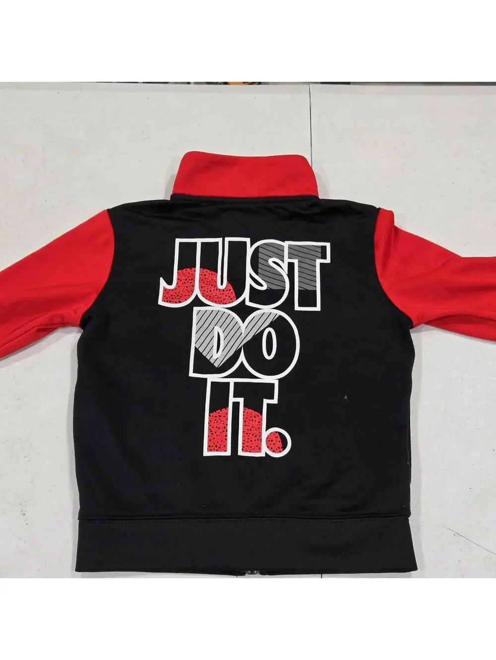 -Nike kids black and red tracksuit